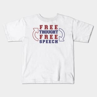 Free Thought Is Free Speech Kids T-Shirt